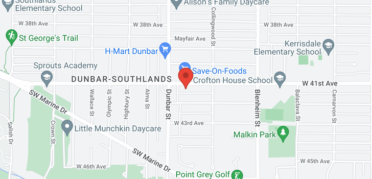 map of 405 3580 W 41ST AVENUE